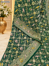 KcPc New Traditional Georgette Meenakari Style Saree with Rich Zari Weaving MOHI