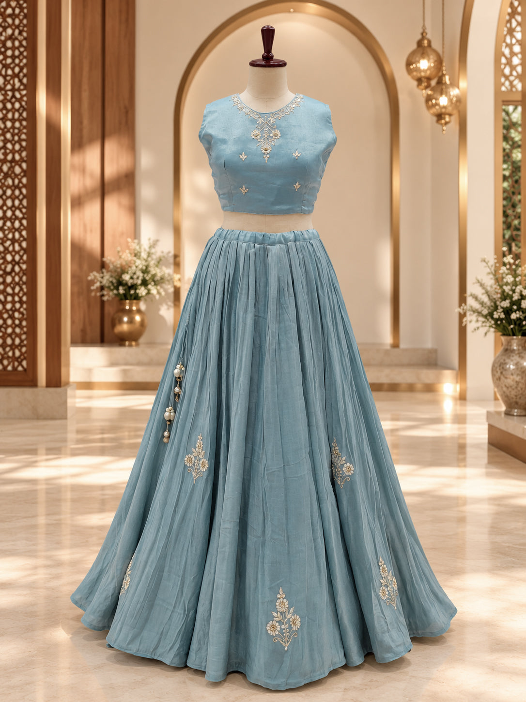 KcPc Tissue Silk Designer Lehenga with Gotapatti Work for Festive Wear