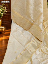 Tissue Silk Banarasi Style with Zari Weaving and Ghunghru Work Saree 2
