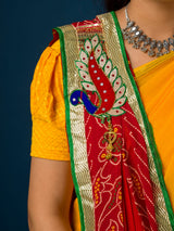 KcPc Exclusive Marwadi chunri pila Broach Stole
