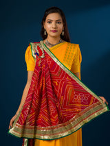 KcPc Exclusive Marwadi chunri Pila Broach Stole