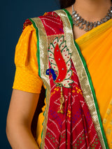 KcPc Exclusive Marwadi chunri Pila Broach Stole