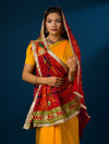 KcPc Rajasthani Marwadi Semi Georgette Chunri pila Broach Stole