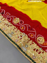 KcPc Original Marwadi Bhaat ki chunri piliya odhnaPomcha (Pure Ojariya Fabric)