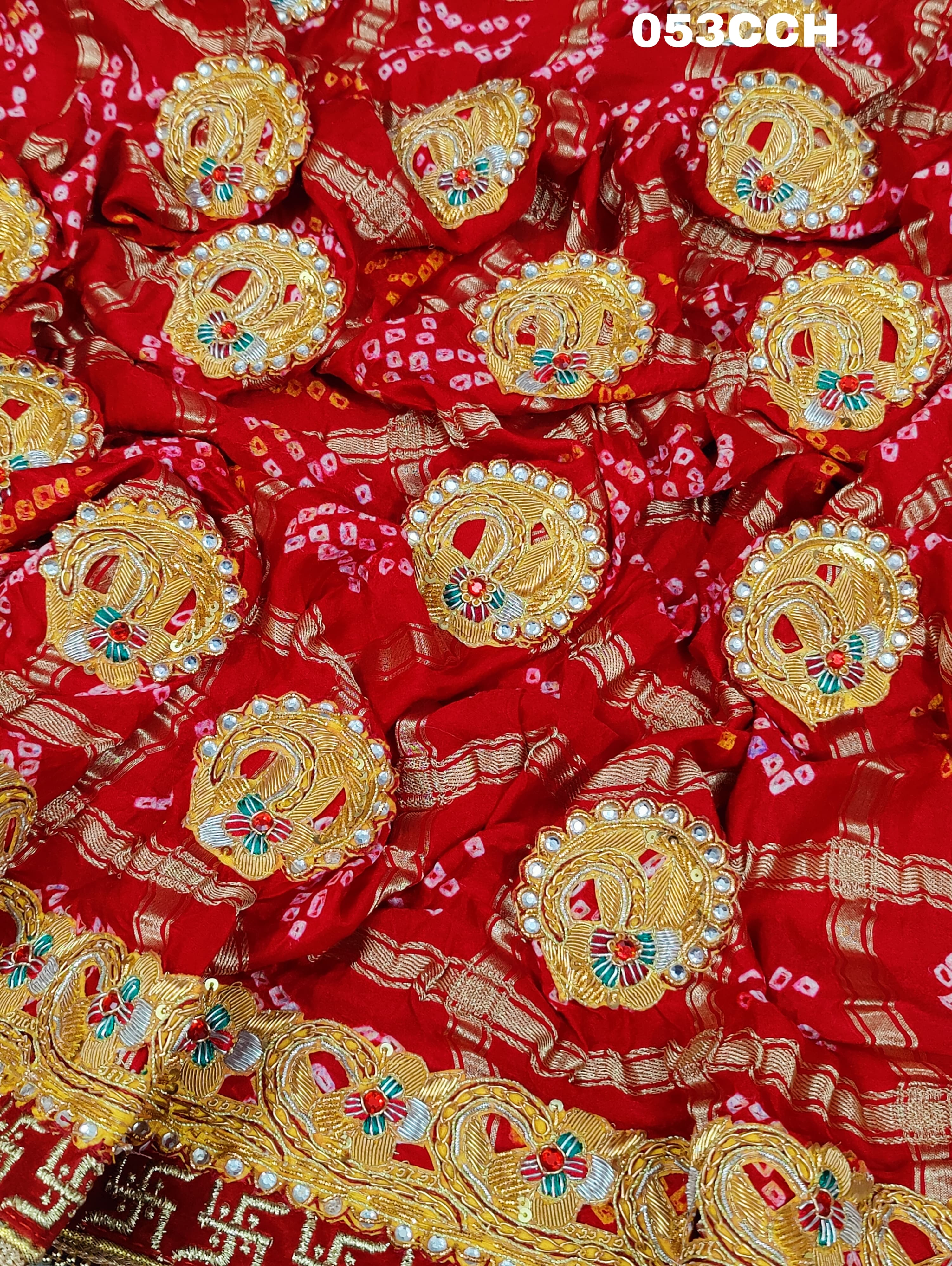 KcPc Exclusive Pure Gaji Silk Gharchola Bandhni OdhnaChunri