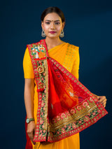 KcPc Rajasthani Marwadi Chunri Pila Stole ZHR