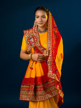 KcPc Rajasthani Marwadi Chunri Pomcha Stole