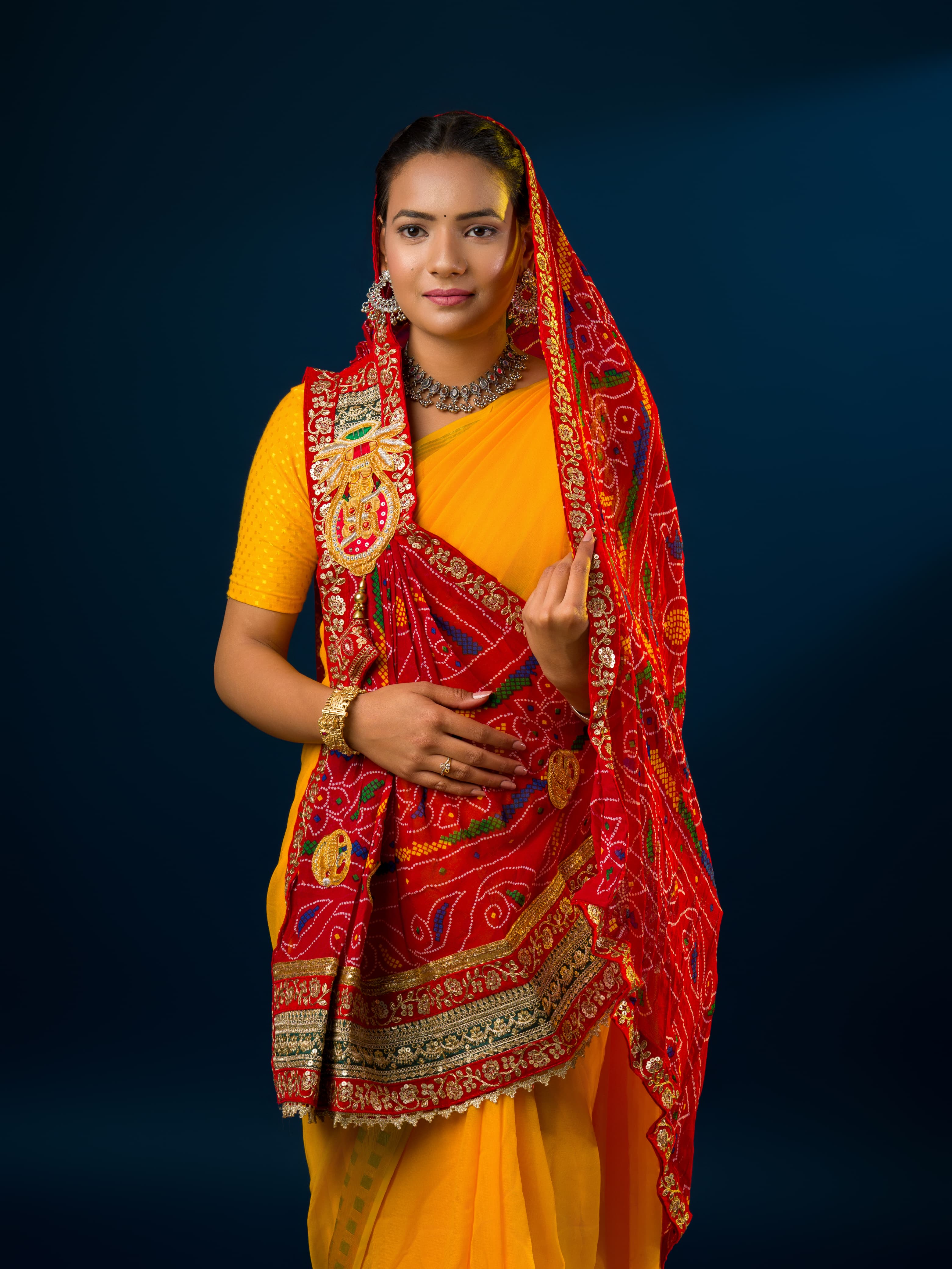 KcPc New Special Georgette Cutwork border workMarwadi Broach