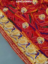 KcPc Peacock belbuti jardozi kolkata rajasthani Chunri (Pure Georgette Fabric)