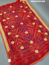 KcPc Marwadi Bhaat ki Chunri Belbuti Odhna Chunri (Pure Georgette Fabric)