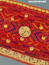 KcPc Latest Peacock Belbuti Designer Rajsthani Chundi Odhna Chunari (Pure Georgette Fabric)