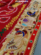 KcPc Traditional Jaipuri Chunri Pila Rajasthani Marriage Chundi Dupatta Chunri (Pure Ojariya Fabric)