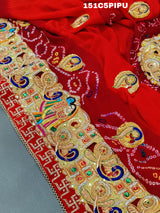 KcPc Traditional Ethnic Marwadi Belbuti Odhna Piliya (Pure Ojariya Fabric)