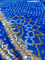 KcPc New Gaji Silk Bandhani Style With Gotapatti Work Saree RG