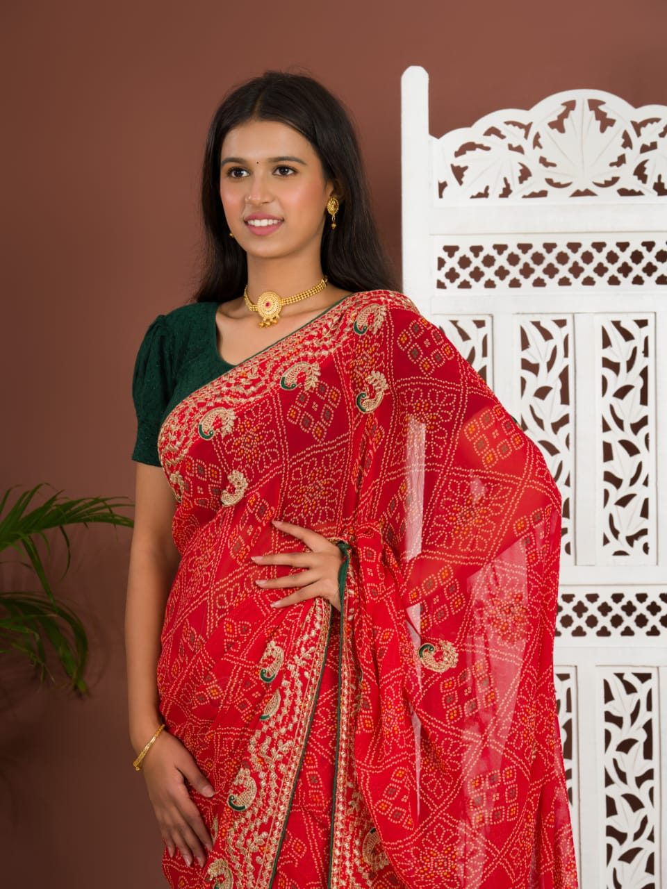 Thread Zari work saree under 1000