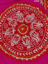 Buy Pure Gaji Silk Bandhani Saree Kcpc