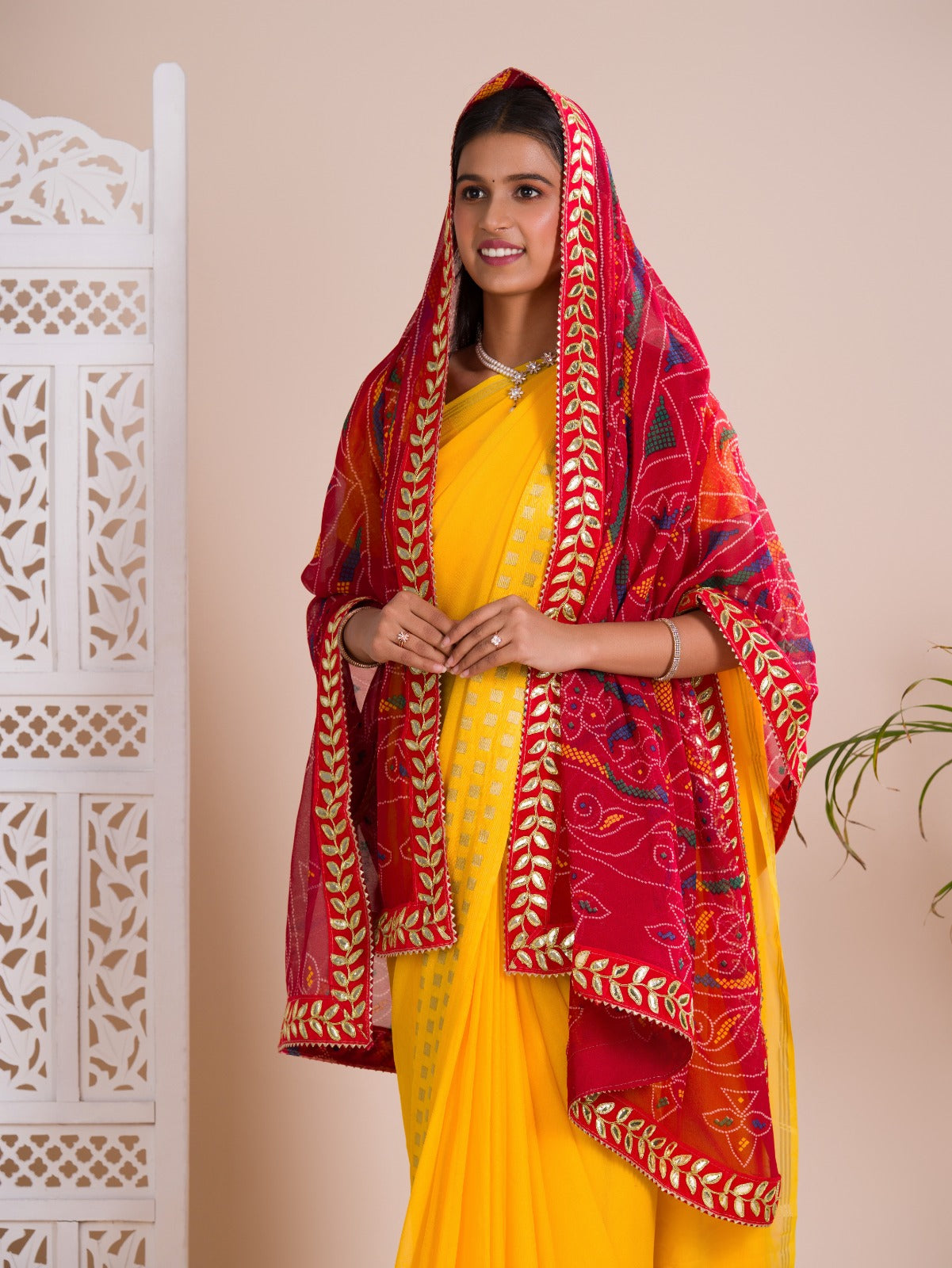 KcPc Pure Georgette Rajasthani Chunri DupattasKCPC
