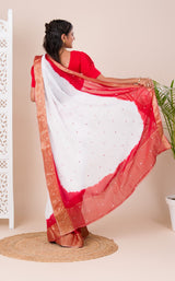 traditional Bengolisaree in mirror work