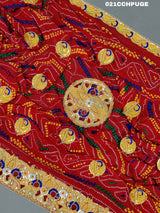 KcPc Latest Ethnic Wear Marwari Chunri Pila Odhna Chunri (Pure Georgette Fabric)