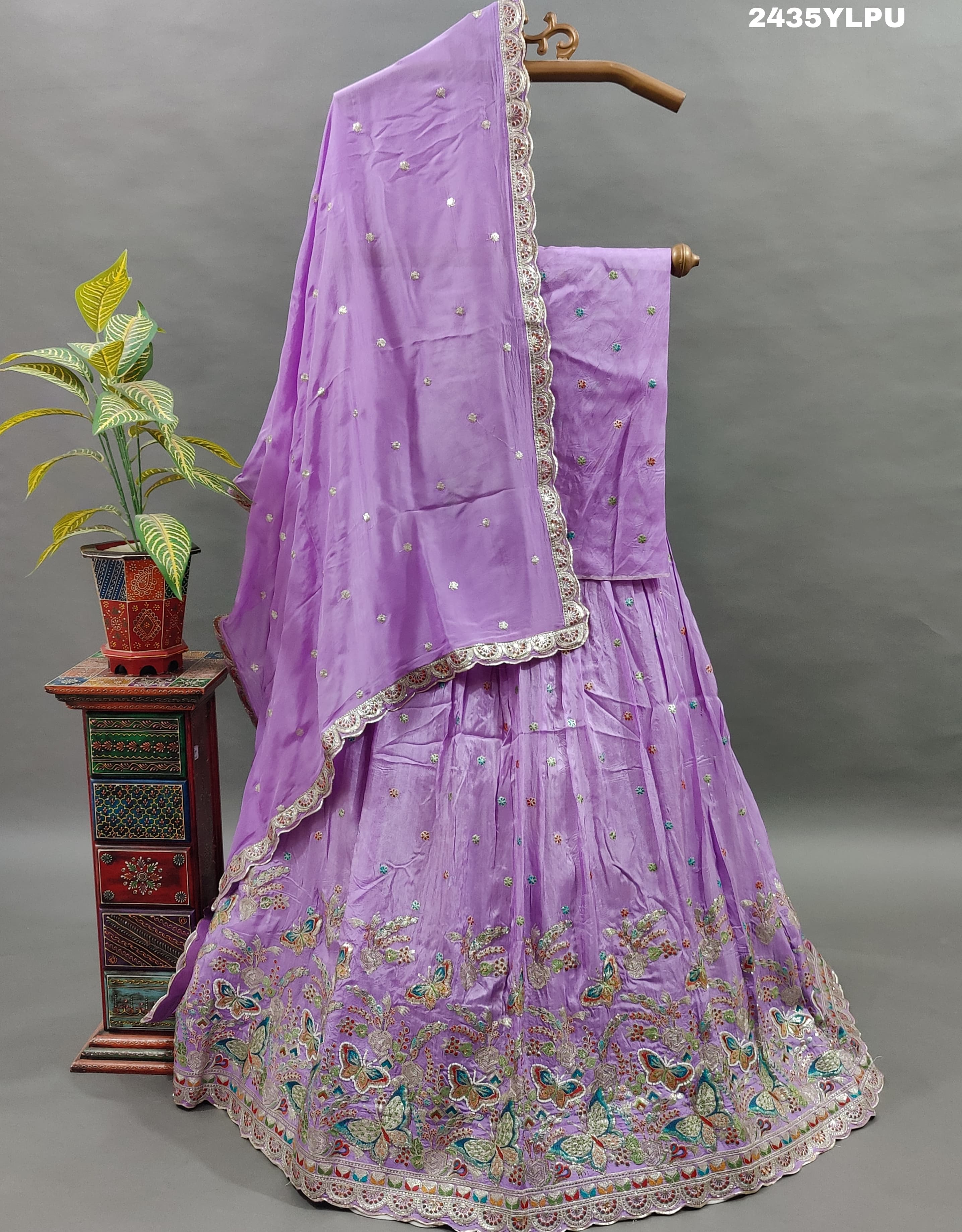 KcPc New Chinon Silk Lehenga with Sequin and Gota patti Touches BTU