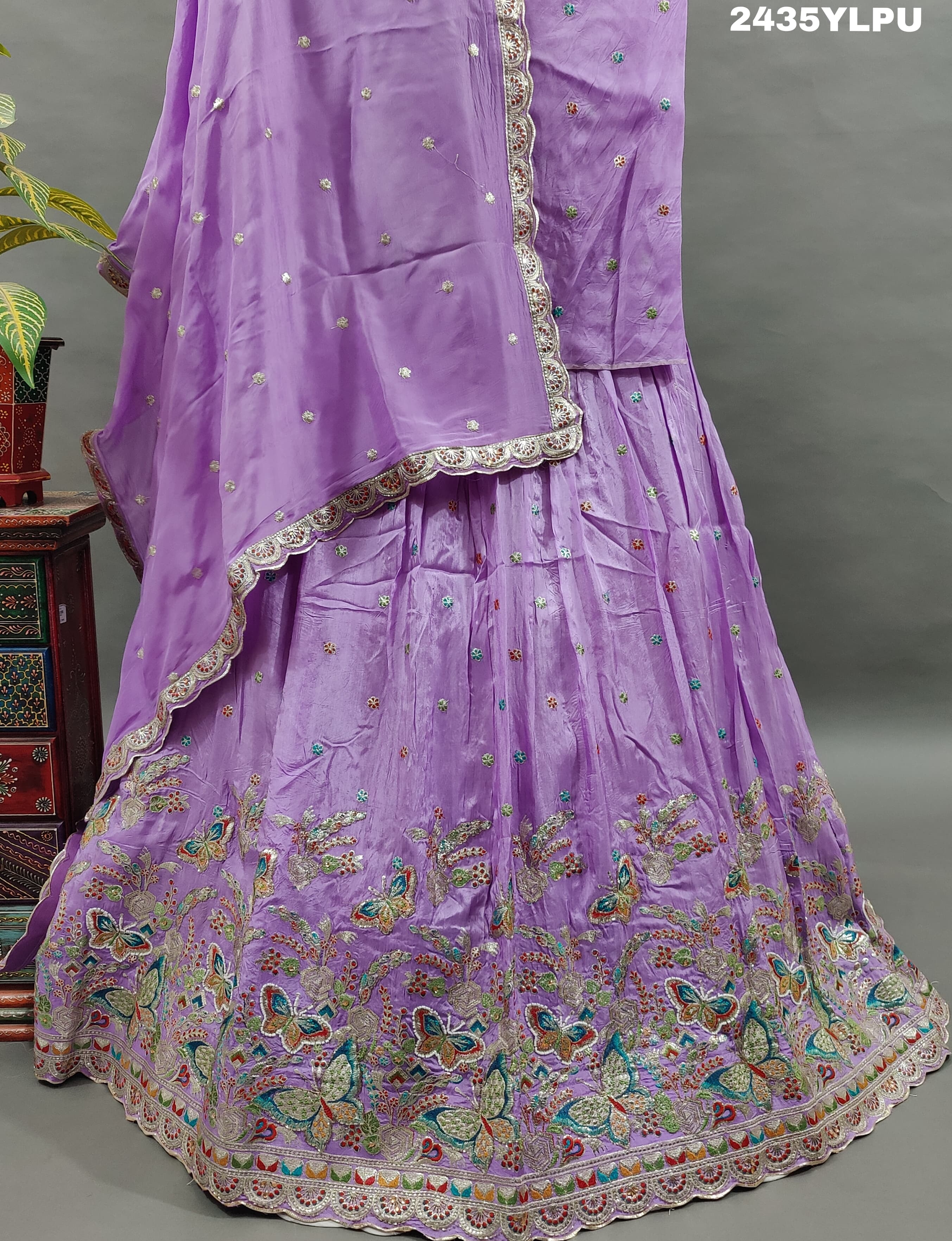 KcPc New Chinon Silk Lehenga with Sequin and Gota patti Touches BTU
