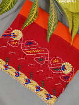 KcPc New Bhaat ki chunri Piliya Odhna Belbuti Work Piliya (Pure Georgette Fabric)