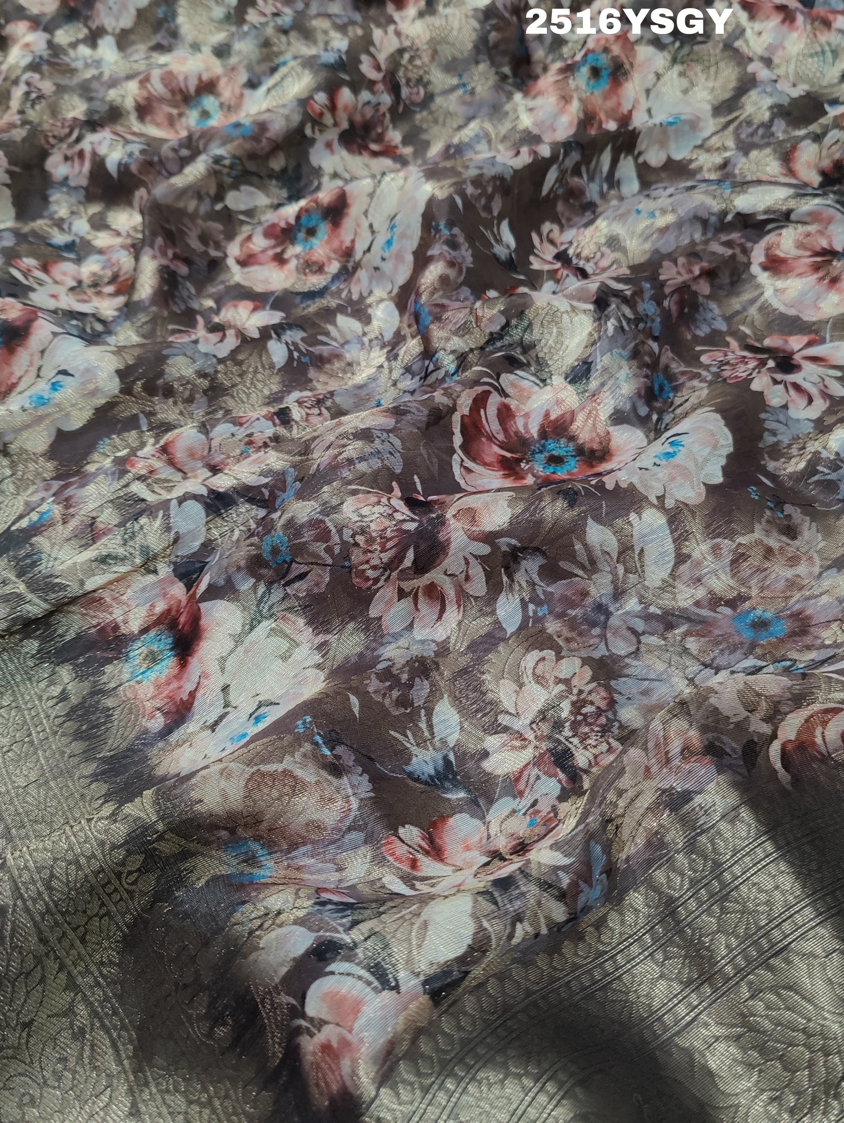 KcPc New Latest Cotton Silk Printed Style With Banarasi zariWork Saree SWA