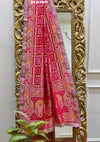 KcPc Beautiful Georgette Bandhani Style Sequence Work Dupatta AMT