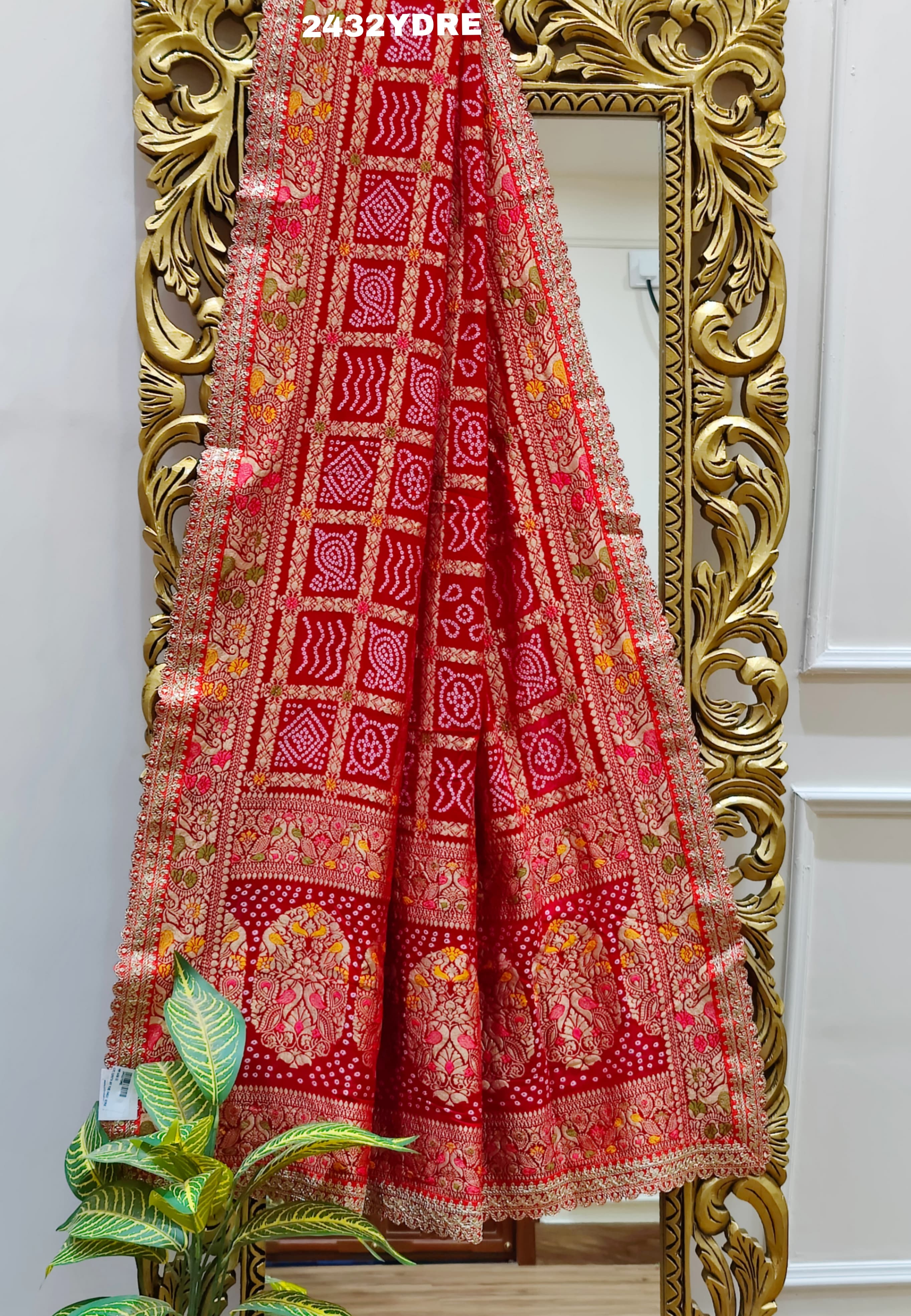 KcPc Special Georgette Bandhani Style Sequence Work Dupatta AMT