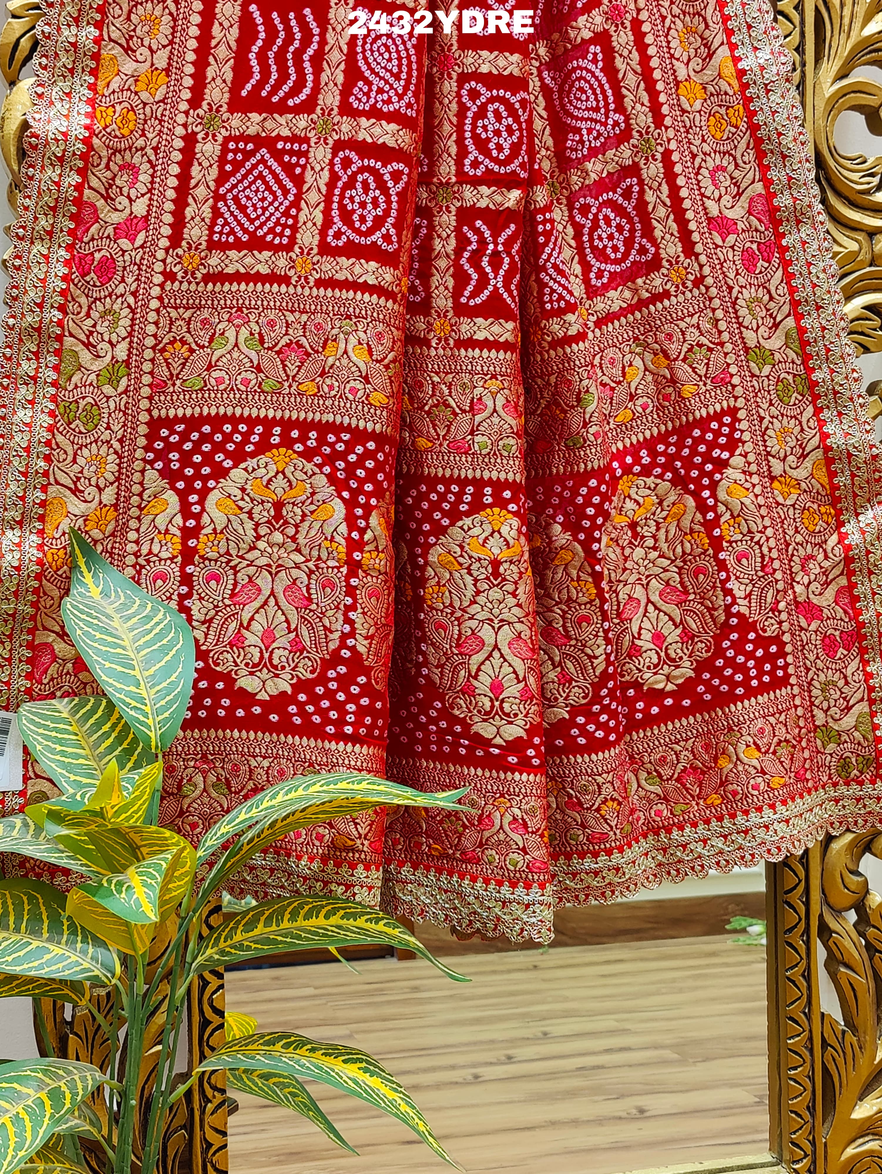 KcPc Special Georgette Bandhani Style Sequence Work Dupatta AMT