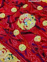 KcPc New Beautifull Heavy Belbutti pure Radhakrishna odhna(Pure Ojariya Fabric)