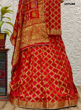 KcPc Beautiful New Rajasthani Bandhej Gharchola LehengaKML