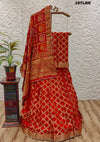 KcPc Beautiful New Rajasthani Bandhej Gharchola LehengaKML