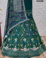 By Pure Georgette Bandhani Print Lehenga With Traditional wear