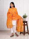 KcPc Ghatchola Bandhej silk Dupatta orange