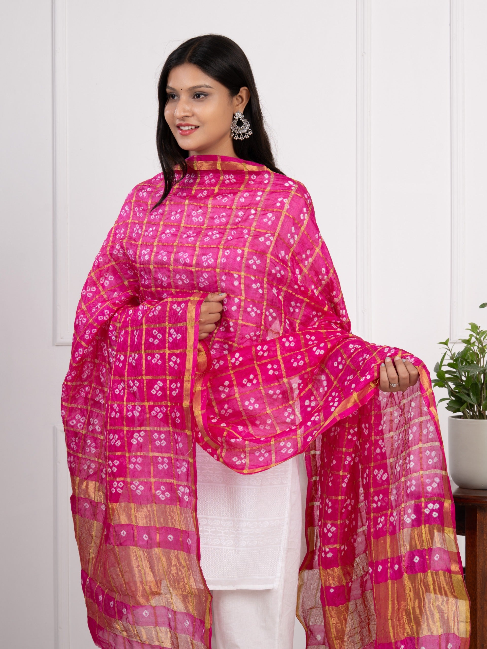 KcPc Ghatchola Bandhej silk DupattaRani
