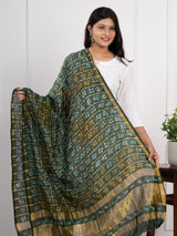 KcPc Ghatchola Bandhej silk DupattasGreen