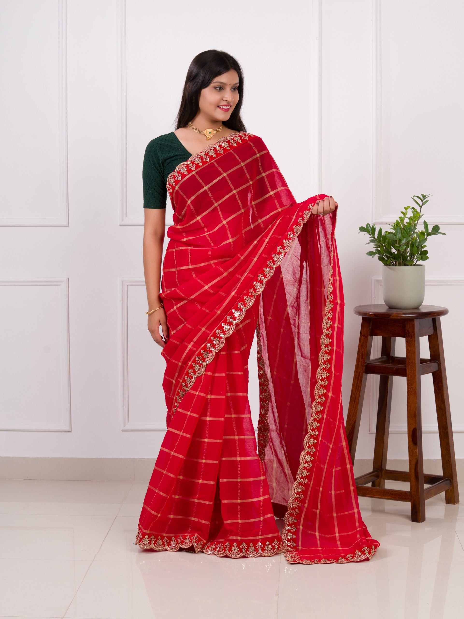 Ghatchola Bandhani style saree under 1500