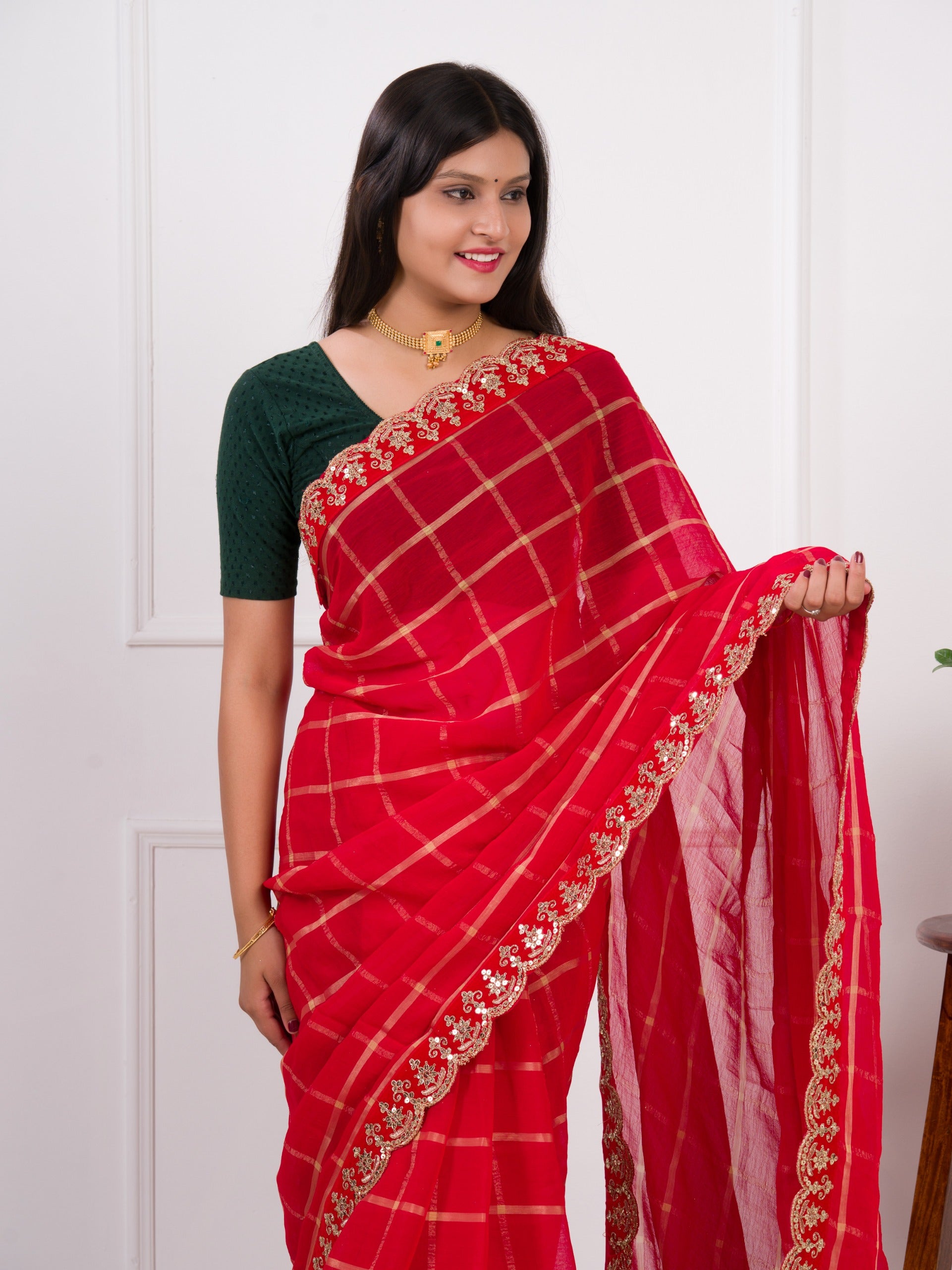 Ghatchola Bandhani style saree under 1500