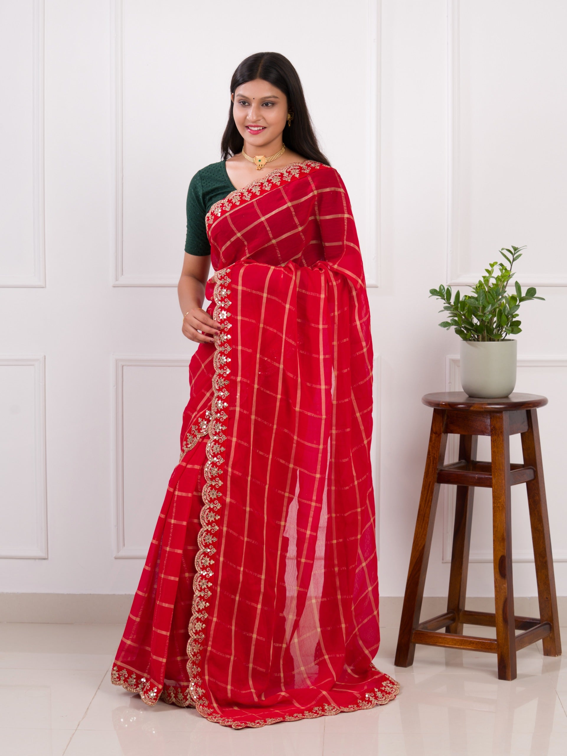 Ghatchola Bandhani style saree under 1500
