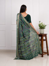 By Bandhani Saree With Festive Wear GR
