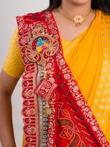 KcPc New Special Georgette Heavy border workMarwadi Broach