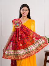 KcPc New Pure Georgette Marwardi Broach Style With Belbuti Work Chunri