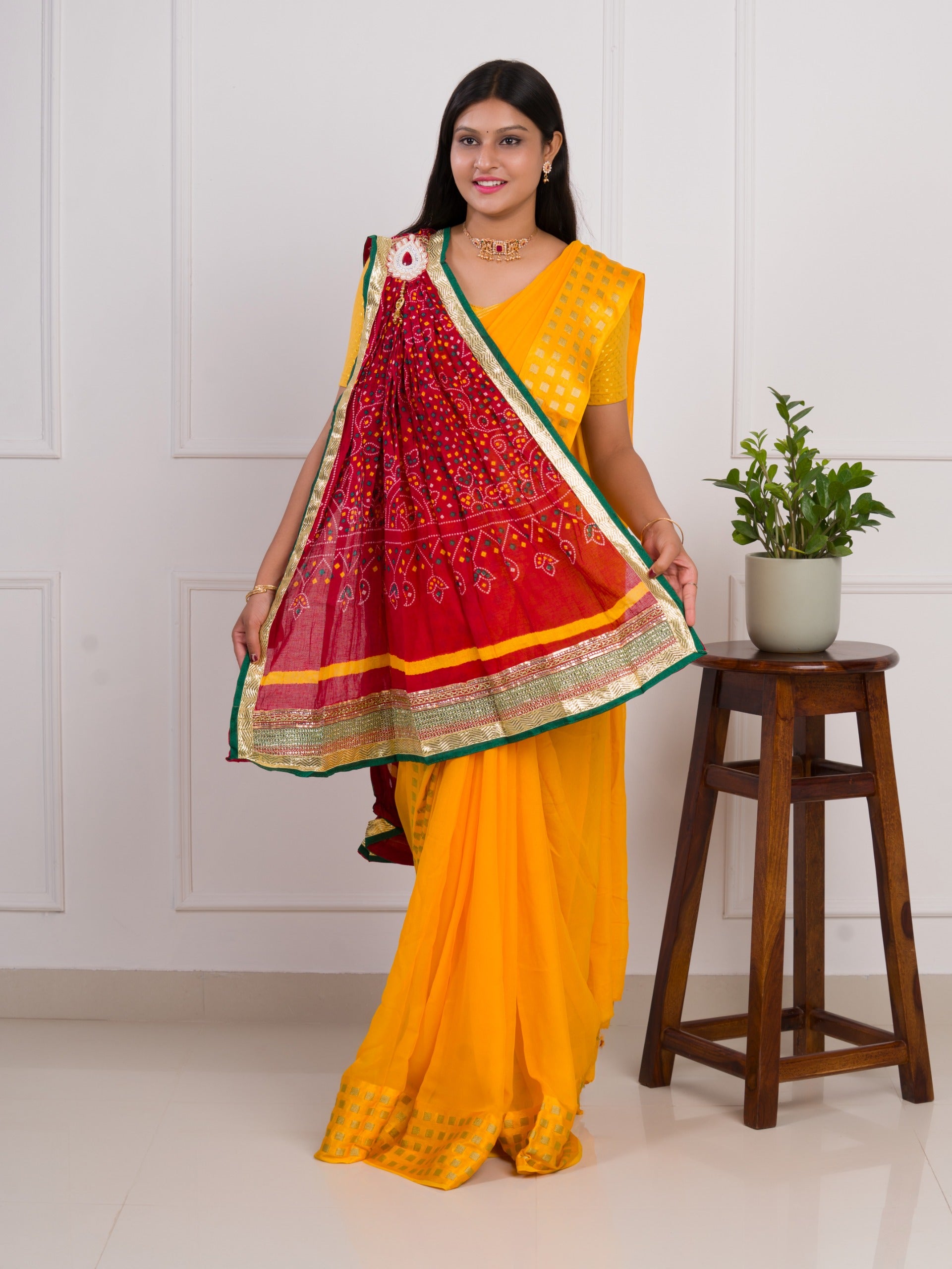 KcPc New Marwadi Chunri Cotton Stole GatSMT