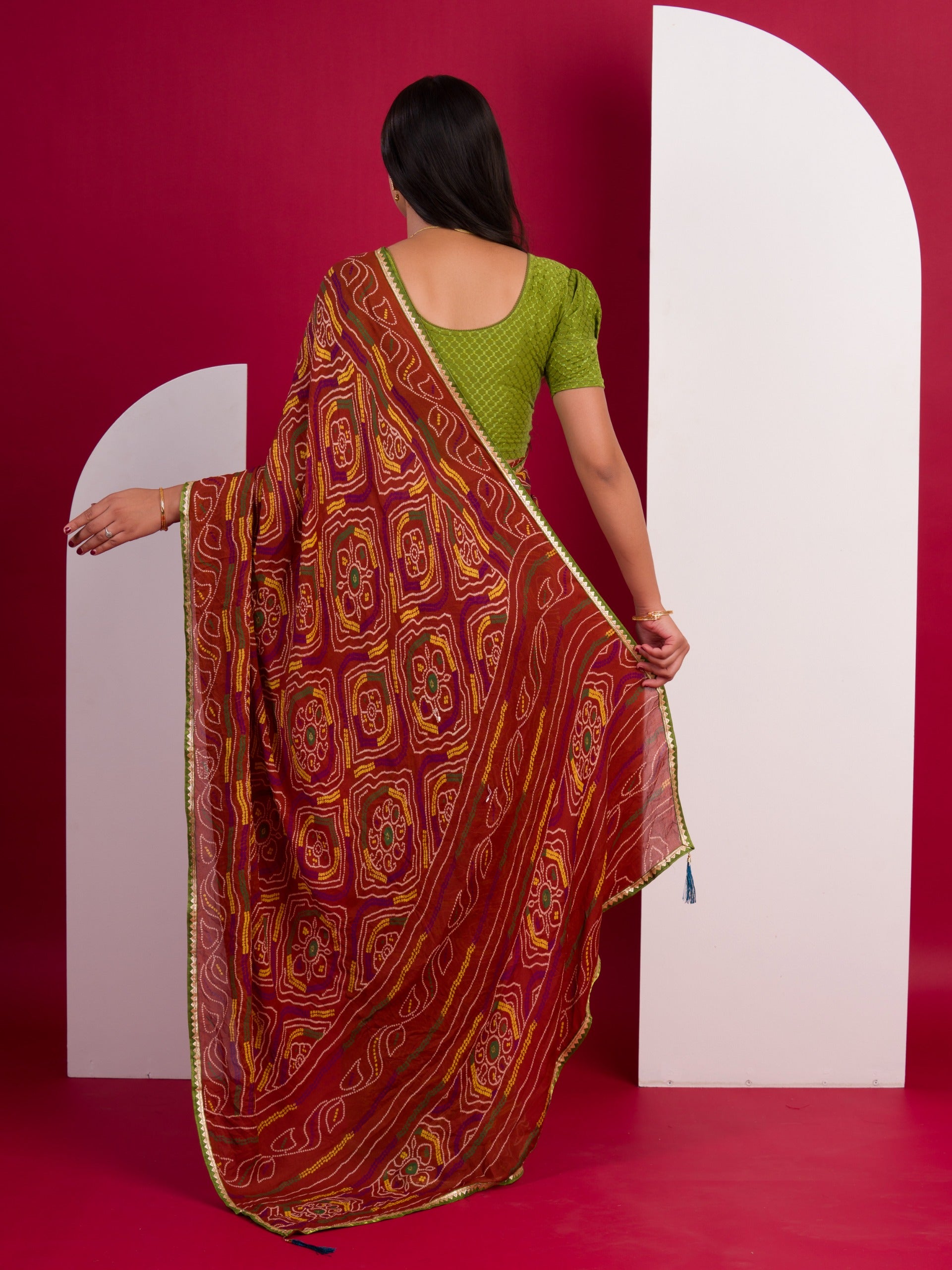 bandhani saree for Daily Wear