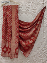 KcPc New Georgette Bandhani Style With Zari weaving Work Dupatta MOH