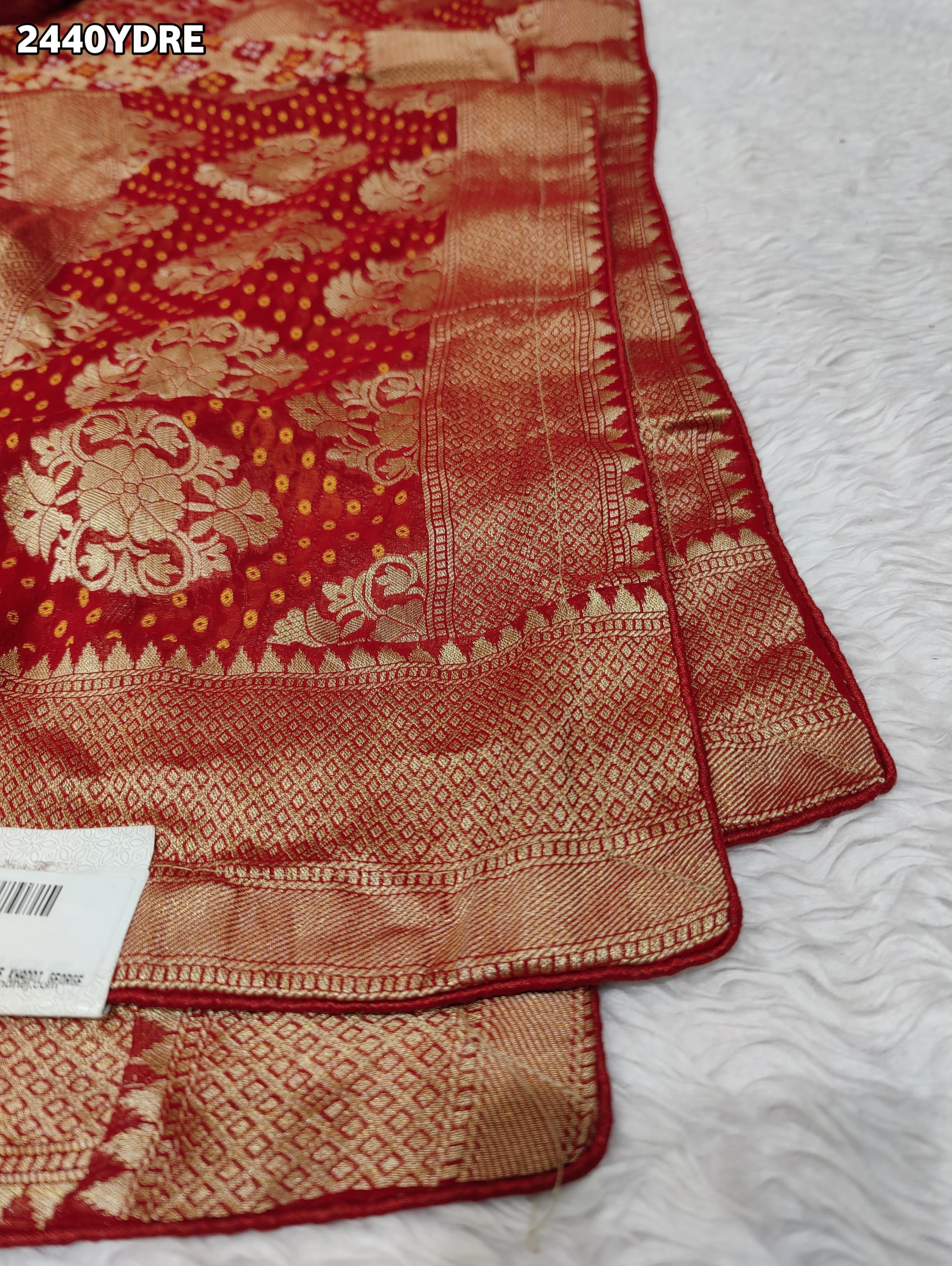 KcPc New Georgette Bandhani Style With Zari weaving Work Dupatta MOH