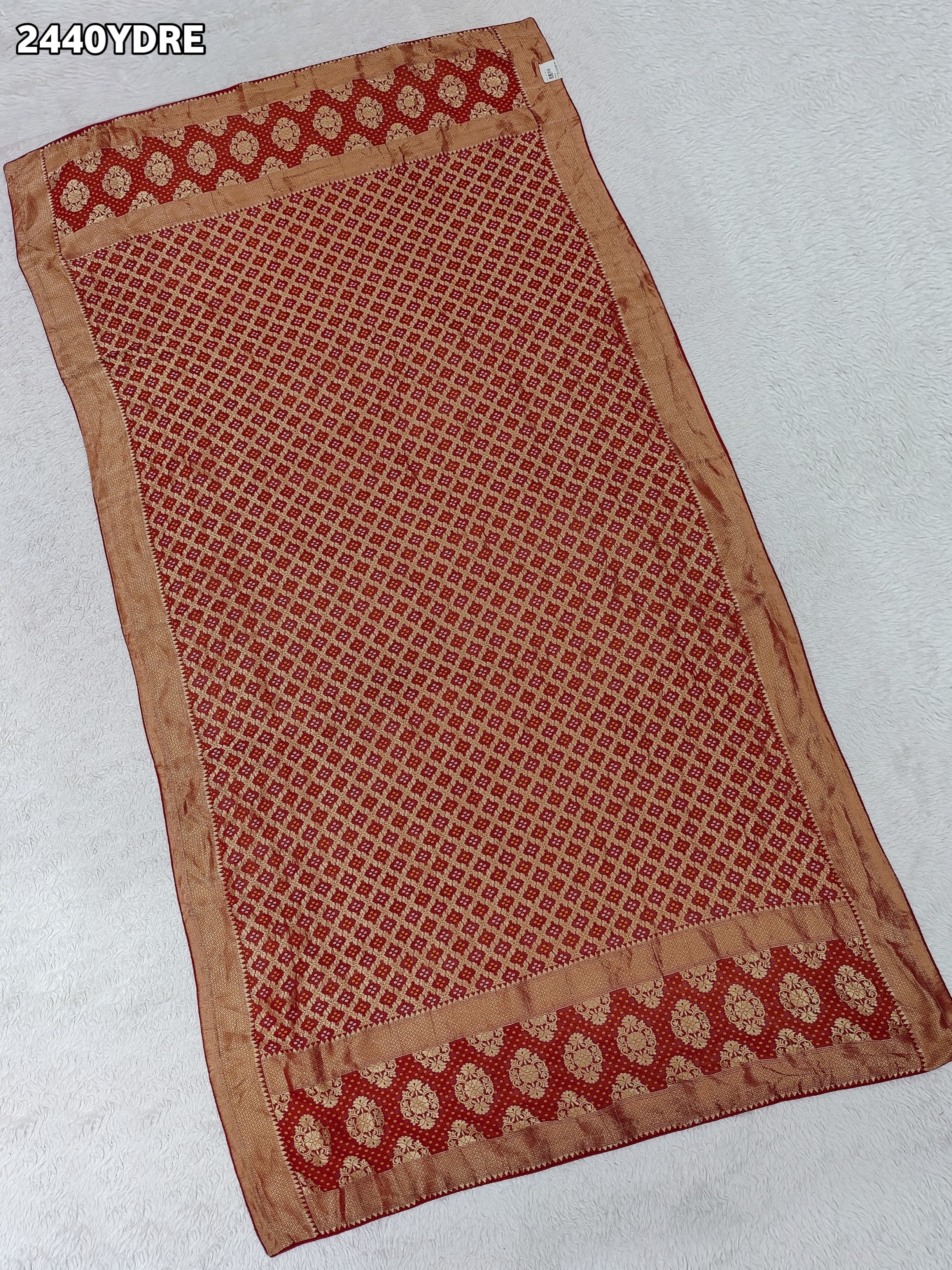 KcPc New Georgette Bandhani Style With Zari weaving Work Dupatta MOH