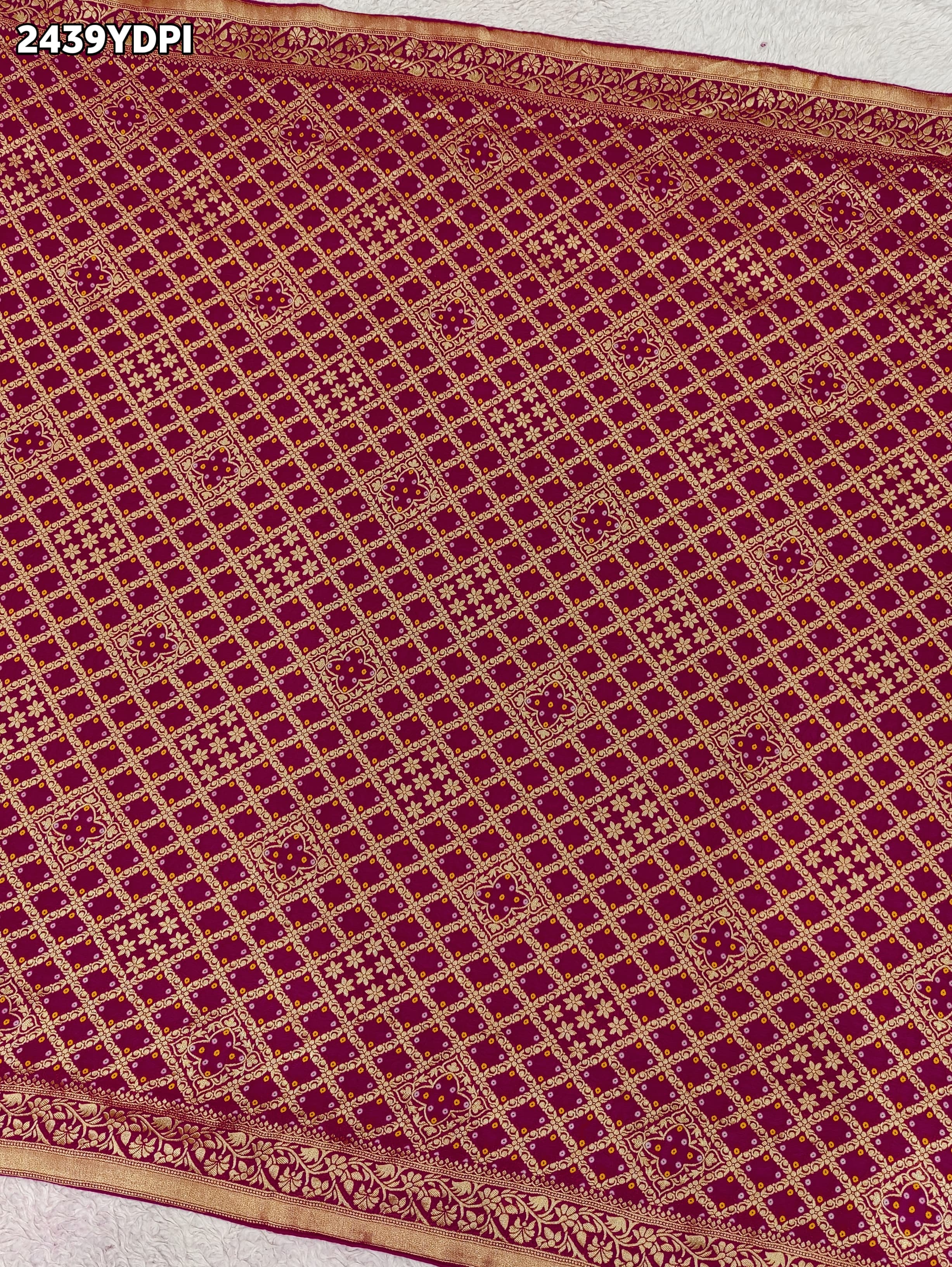 KcPc New Georgette Banarasi Style With Zari weaving Work Dupatta SATISH