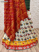 By Patola Patan Lehenga With Traditional wear